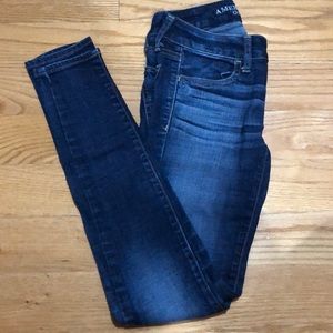 AMERICAN EAGLE jeggings super stretch dark blue